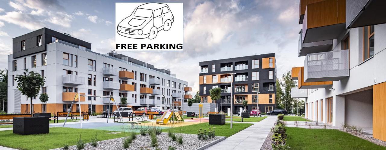 Apartamenty Ceglana Park -Parking W Hali Garazowej- Piekne Nowe Osiedle Katovice Exteriér fotografie